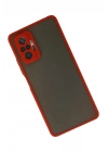 Mey İthalat®   Redmi Note 10 Pro Kılıf Montreal Silikon Kapak - Kırmızı