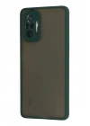 Mey İthalat®   Redmi Note 10 Pro Kılıf Montreal Silikon Kapak - Yeşil
