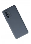 Mey İthalat®   Redmi Note 10 Pro Kılıf Nano içi Kadife Silikon - Gri