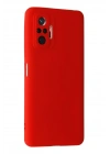 Mey İthalat®   Redmi Note 10 Pro Kılıf Nano içi Kadife Silikon - Kırmızı