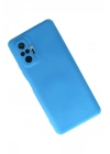 Mey İthalat®   Redmi Note 10 Pro Kılıf Nano içi Kadife Silikon - Mavi