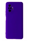 Mey İthalat®   Redmi Note 10 Pro Kılıf Nano içi Kadife Silikon - Mor