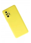 Mey İthalat®   Redmi Note 10 Pro Kılıf Nano içi Kadife Silikon - Sarı