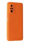 Mey İthalat®   Redmi Note 10 Pro Kılıf Nano içi Kadife Silikon - Turuncu