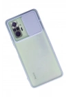 Mey İthalat®   Redmi Note 10 Pro Kılıf Palm Buzlu Kamera Sürgülü Silikon - Lila