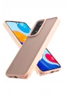Mey İthalat®   Redmi Note 11 Kılıf Elegant Kapak - Pudra