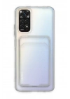 Mey İthalat®   Redmi Note 11 Kılıf Kart Şeffaf Silikon - Şeffaf