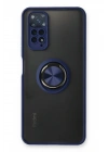 Mey İthalat®   Redmi Note 11 Kılıf Montreal Yüzüklü Silikon Kapak - Lacivert
