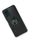 Mey İthalat®   Redmi Note 11 Kılıf Montreal Yüzüklü Silikon Kapak - Yeşil