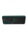 Mey İthalat®   Redmi Note 11 Kılıf Montreal Yüzüklü Silikon Kapak - Yeşil
