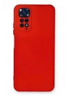 Mey İthalat®   Redmi Note 11 Kılıf Nano içi Kadife Silikon - Kırmızı