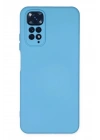 Mey İthalat®   Redmi Note 11 Kılıf Nano içi Kadife Silikon - Mavi