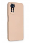 Mey İthalat®   Redmi Note 11 Kılıf Nano içi Kadife Silikon - Pudra