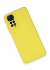 Mey İthalat®   Redmi Note 11 Kılıf Nano içi Kadife Silikon - Sarı