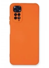Mey İthalat®   Redmi Note 11 Kılıf Nano içi Kadife Silikon - Turuncu