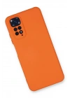 Mey İthalat®   Redmi Note 11 Kılıf Nano içi Kadife Silikon - Turuncu