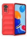 Mey İthalat®   Redmi Note 11 Kılıf Optimum Silikon - Kırmızı