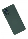 Mey İthalat®   Redmi Note 11 Pro Kılıf Nano içi Kadife Silikon - Koyu Yeşil