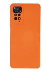 Mey İthalat®   Redmi Note 11 Pro Kılıf Nano içi Kadife Silikon - Turuncu