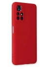 Mey İthalat®   Redmi Note 11T Kılıf Nano içi Kadife Silikon - Kırmızı