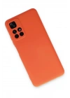 Mey İthalat®   Redmi Note 11T Kılıf Nano içi Kadife Silikon - Turuncu