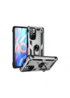 Mey İthalat®   Redmi Note 11T Kılıf Sofya Yüzüklü Silikon Kapak - Gümüş