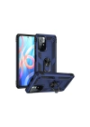 Mey İthalat®   Redmi Note 11T Kılıf Sofya Yüzüklü Silikon Kapak - Lacivert