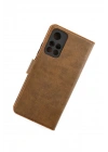 Mey İthalat®   Redmi Note 11T Kılıf Trend S Plus Kapaklı Kılıf - Taba