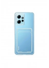 Mey İthalat®   Redmi Note 12 4G Kılıf Kart Şeffaf Silikon - Şeffaf