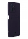 Mey İthalat®   Redmi Note 12 4G Kılıf Kelvin Kartvizitli Silikon - Derin Mor