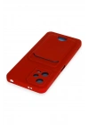 Mey İthalat®   Redmi Note 12 4G Kılıf Kelvin Kartvizitli Silikon - Kırmızı