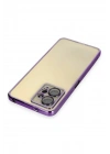 Mey İthalat®   Redmi Note 12 4G Kılıf  Lensli Silikon - Mor
