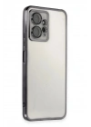 Mey İthalat®   Redmi Note 12 4G Kılıf  Lensli Silikon - Siyah