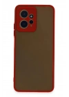 Mey İthalat®   Redmi Note 12 4G Kılıf Montreal Silikon Kapak - Kırmızı