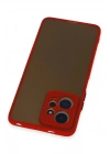 Mey İthalat®   Redmi Note 12 4G Kılıf Montreal Silikon Kapak - Kırmızı