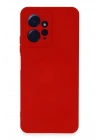 Mey İthalat®   Redmi Note 12 4G Kılıf Nano içi Kadife Silikon - Kırmızı