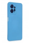 Mey İthalat®   Redmi Note 12 4G Kılıf Nano içi Kadife Silikon - Mavi