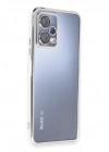 Mey İthalat®   Redmi Note 12 5G Kılıf  Lensli Silikon - Gümüş