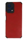 Mey İthalat®   Redmi Note 12 5G Kılıf Loop Deri Silikon - Kırmızı