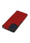 Mey İthalat®   Redmi Note 12 5G Kılıf Loop Deri Silikon - Kırmızı