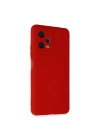 Mey İthalat®   Redmi Note 12 5G Kılıf Nano içi Kadife Silikon - Kırmızı