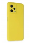 Mey İthalat®   Redmi Note 12 5G Kılıf Nano içi Kadife Silikon - Sarı