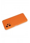 Mey İthalat®   Redmi Note 12 5G Kılıf Nano içi Kadife Silikon - Turuncu
