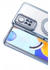 Mey İthalat®   Redmi Note 12 Pro 4G Joke Simli Magneticsafe Kılıf - Mavi