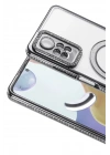 Mey İthalat®   Redmi Note 12 Pro 4G Joke Simli Magneticsafe Kılıf - Siyah
