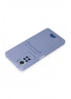 Mey İthalat®   Redmi Note 12 Pro 4G Kılıf Kelvin Kartvizitli Silikon - Lila