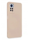 Mey İthalat®   Redmi Note 12 Pro 4G Kılıf Nano içi Kadife Silikon - Pudra