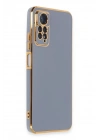 Mey İthalat®   Redmi Note 12 Pro 4G Kılıf Volet Silikon - Mavi