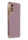 Mey İthalat®   Redmi Note 12 Pro 4G Kılıf Volet Silikon - Mor