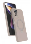 Mey İthalat®   Redmi Note 12 Pro 4G Regal Magsafe Standlı Kapak - Çöl Titanyum